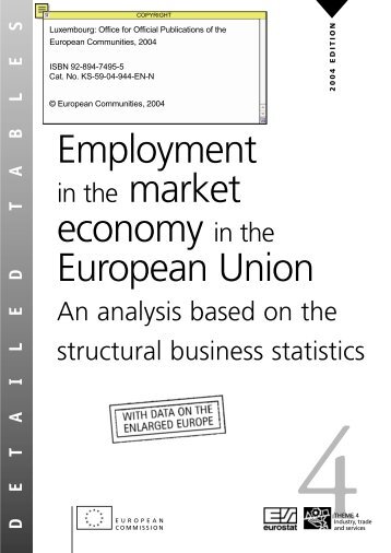 EMPLOYMENT IN THE MARKET ECONOMY IN ... - Eurostat - Europa