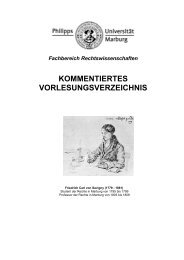 Vorlesungsverzeichnis SS 2013 - Uni-marburg.de