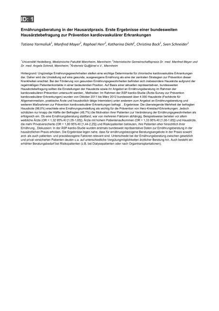 Abstracts Nach Id Uni Marburg De