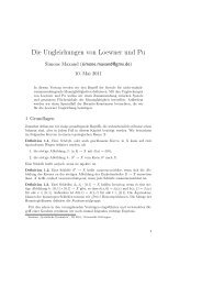 Die Ungleichungen von Loewner und Pu