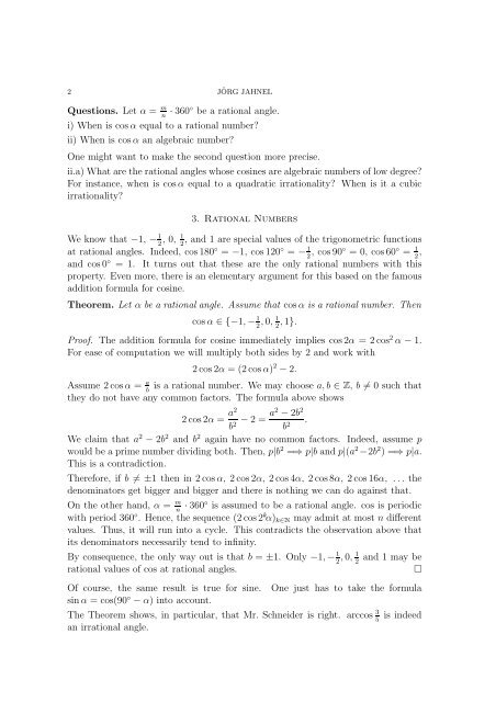 SINE OF A RATIONAL ANGLE EQUAL TO A RATIONAL NUMBER?
