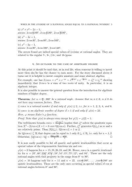 SINE OF A RATIONAL ANGLE EQUAL TO A RATIONAL NUMBER?