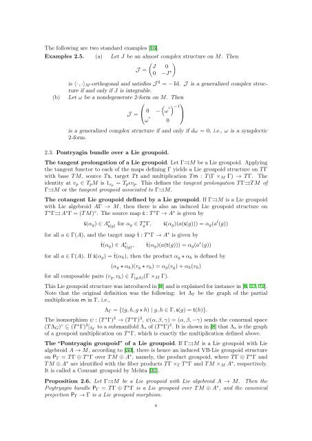 Glanon groupoids - Mathematisches Institut - GWDG