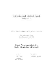 Alessandro Valentino: Spazi noncommutativi e limiti di algebre di ...