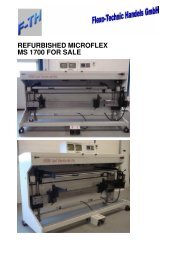 REFURBISHED MICROFLEX MS 1700 FOR SALE - Flexo-Technic