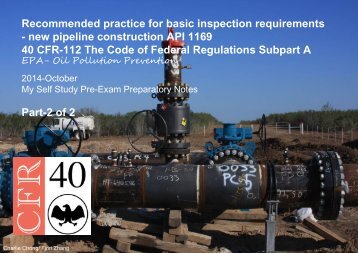 API 1169-Part 40 CFR 112 Part 2 of 2-EPA Oil Pollution Prevention