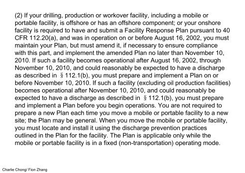 API 1169-Part 40 CFR 112 Part 2 of 2-EPA Oil Pollution Prevention