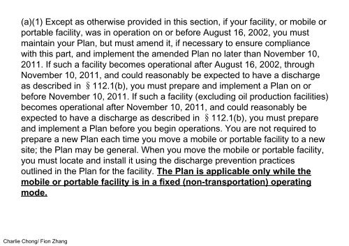 API 1169-Part 40 CFR 112 Part 2 of 2-EPA Oil Pollution Prevention