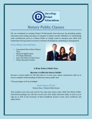 Notary Public Classes
