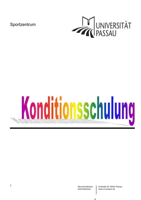 Konditionsschulung Sammlung