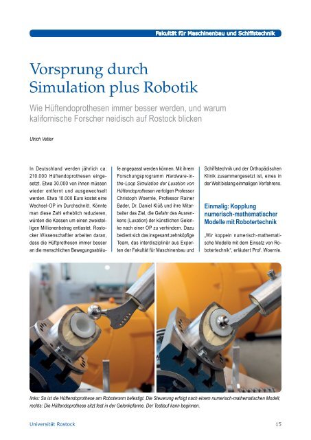 Ausgabe1/2013 - UniversitÃ¤t Rostock