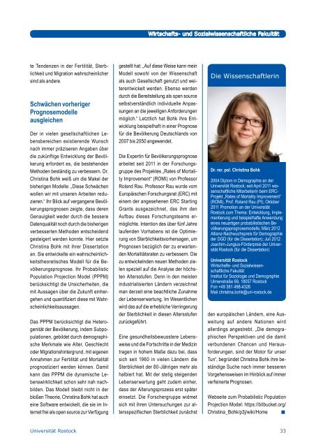 Ausgabe1/2013 - UniversitÃ¤t Rostock