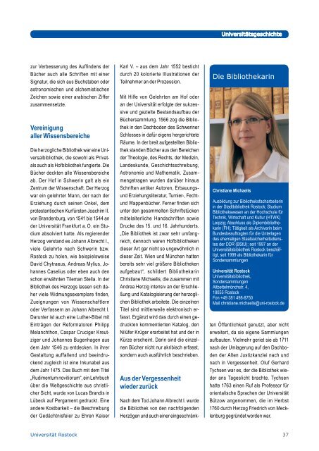 Ausgabe1/2013 - UniversitÃ¤t Rostock