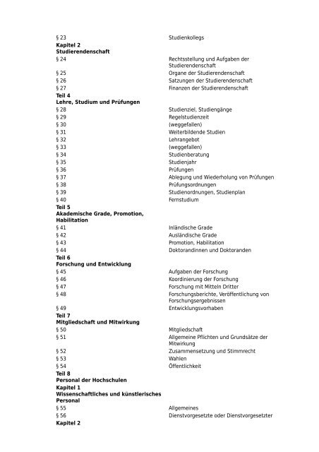 Landeshochschulgesetz Mecklenburg-Vorpommern - UniversitÃ¤t ...