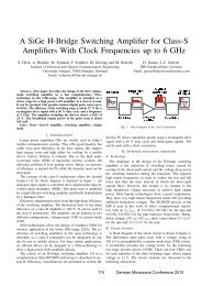 A SiGe H-Bridge Switching Amplifier for Class-S Amplifiers With ...