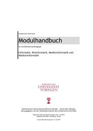 Modulhandbuch - UniversitÃ¤t TÃ¼bingen