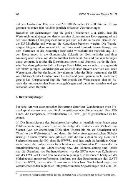 Die Osterweiterung der Euopaeischen Union (OcP 22) - UniversitÃ¤t ...