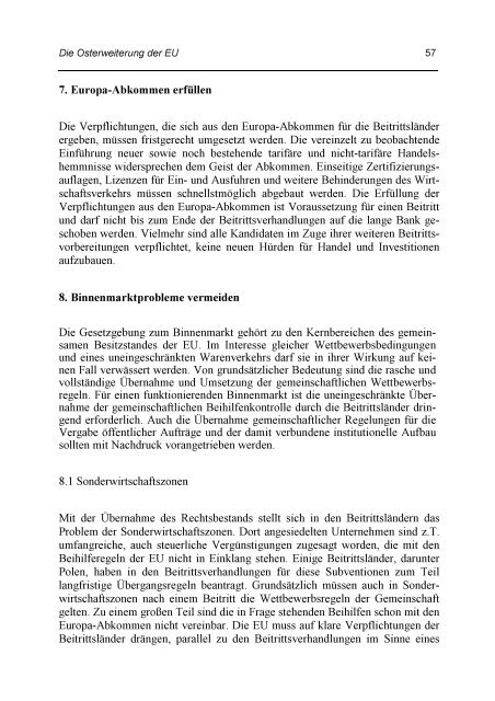 Die Osterweiterung der Euopaeischen Union (OcP 22) - UniversitÃ¤t ...