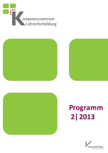 Programmheft 2/2013 - Universität Vechta