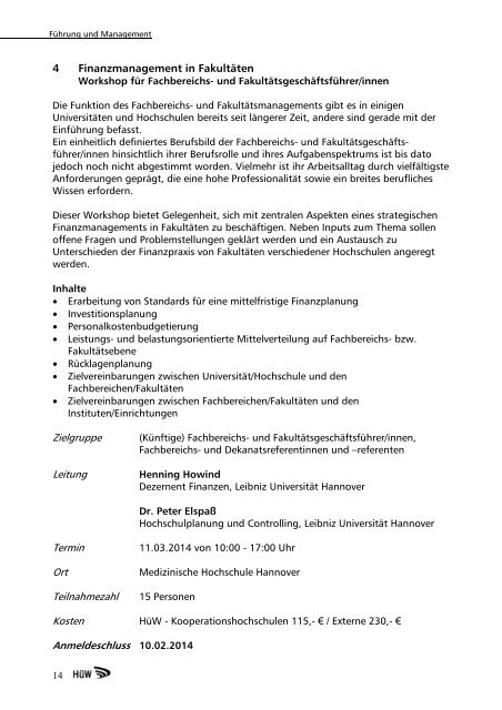 HÜW-Programm Oktober 2013 - Universität Vechta