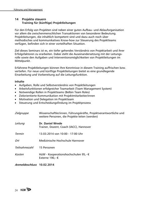 HÜW-Programm Oktober 2013 - Universität Vechta