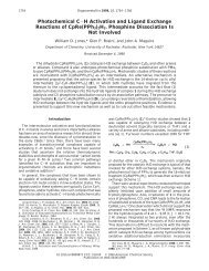 Organometallics, 1999, 18, 1754-1760 - Chemistry - University of ...