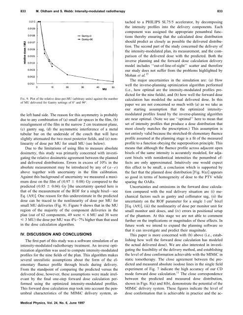 Intensity-modulated radiotherapy by means of static tomotherapy: A ...