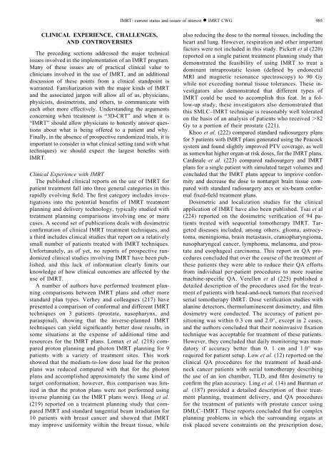 intensity-modulated radiotherapy: current status and issues