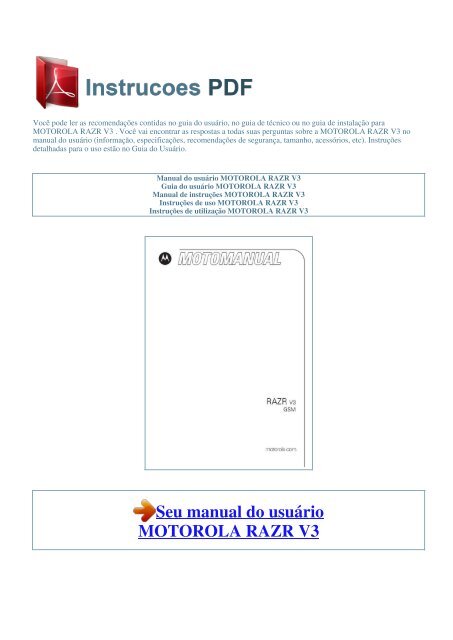Droid Razr M User Manual Pdf