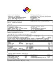 MSDS sheet