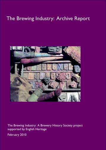 The Brewing Industry: Archive Report | PDF - English Heritage