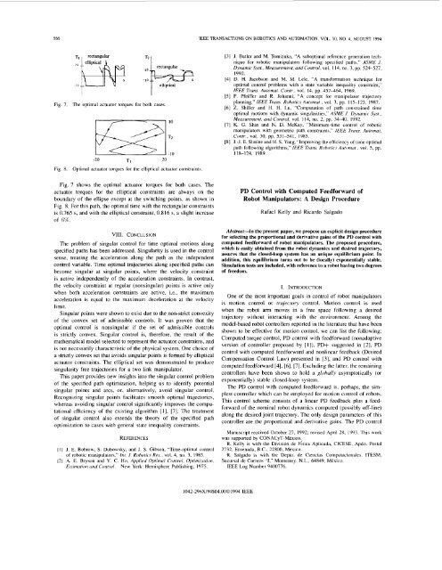 2001 Santibañez - PD control with feedforward compensation for robot manipulators analysis and experimentation.pdf