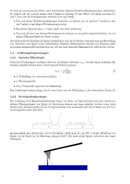 Rasterkraftmikroskopie