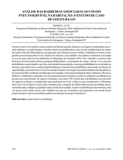 Texto na Ã­ntegra em PDF - Uniara