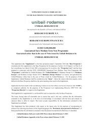 2010 Base Prospectus Supplement 1 - Unibail-Rodamco