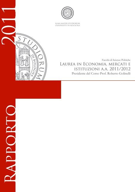 Economia, mercati e istituzioni - UniversitÃ di Bologna