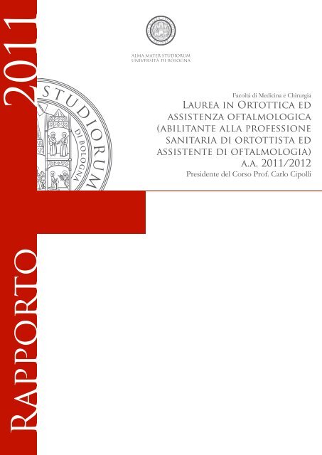 Ortottica ed assistenza oftalmologica - UniversitÃ  di Bologna