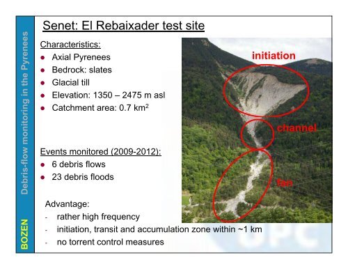 Debris-flow monitoring in the Catalan Pyrenees. Lessons learnt ...