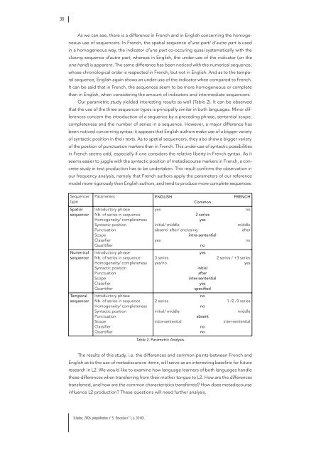 The use of sequencers in academic writing - UniversitÃ© de Caen ...