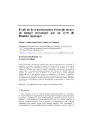 Etude de la transformation d'énergie solaire en énergie mécanique ...