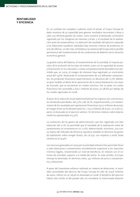 Informe Anual - Unicaja