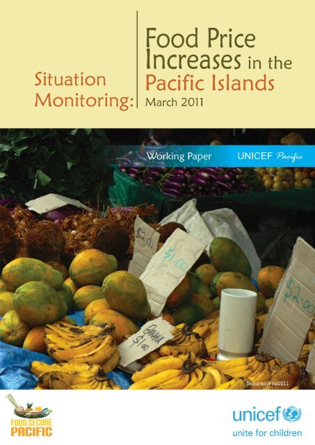 Food Price Increases in the Pacific Islands - Unicef