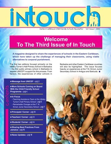 Welcome To The Third Issue of In Touch - Unicef