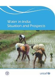 Water in India: Situation and Prospects - Unicef
