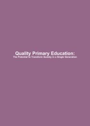 Quality Primary Education: - Unicef