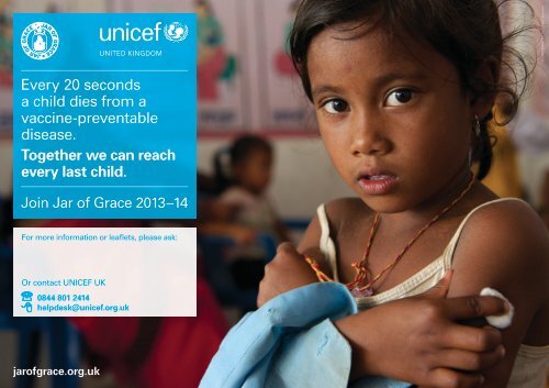 Jar of Grace poster - Unicef UK