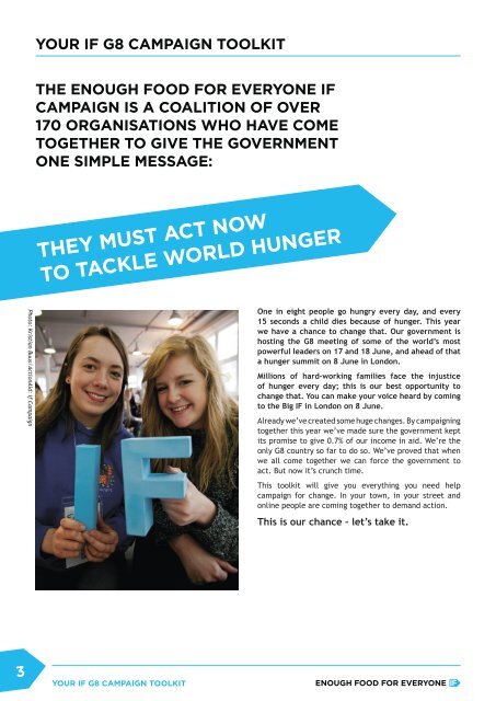 your if g8 campaign toolkit - Unicef UK