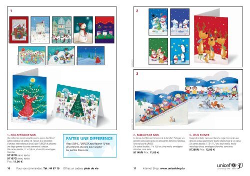 Cartes, jeux et cadeaux - Le shop de l'UNICEF Luxembourg
