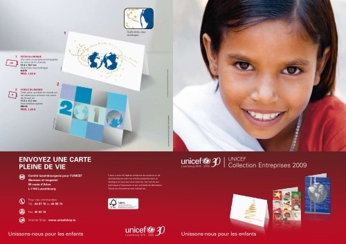 Au cœur de la fabrication des cartes de vœux solidaires UNICEF