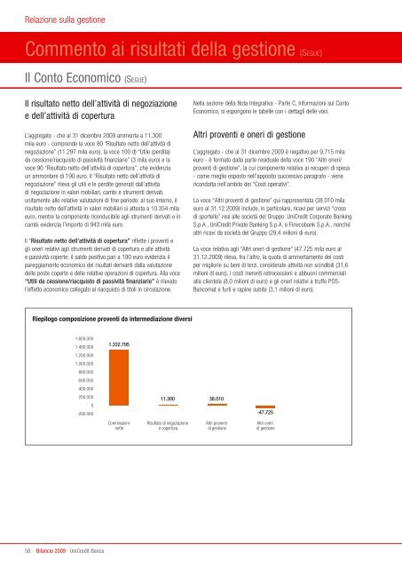 PiÃ¹ semplicitÃ . Ã facile con UniCredit. Bilancio 2009 - UniCredit Group